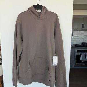 New: Vuori XL Seaside Pullover Hoodie Smokey Taupe Brown
